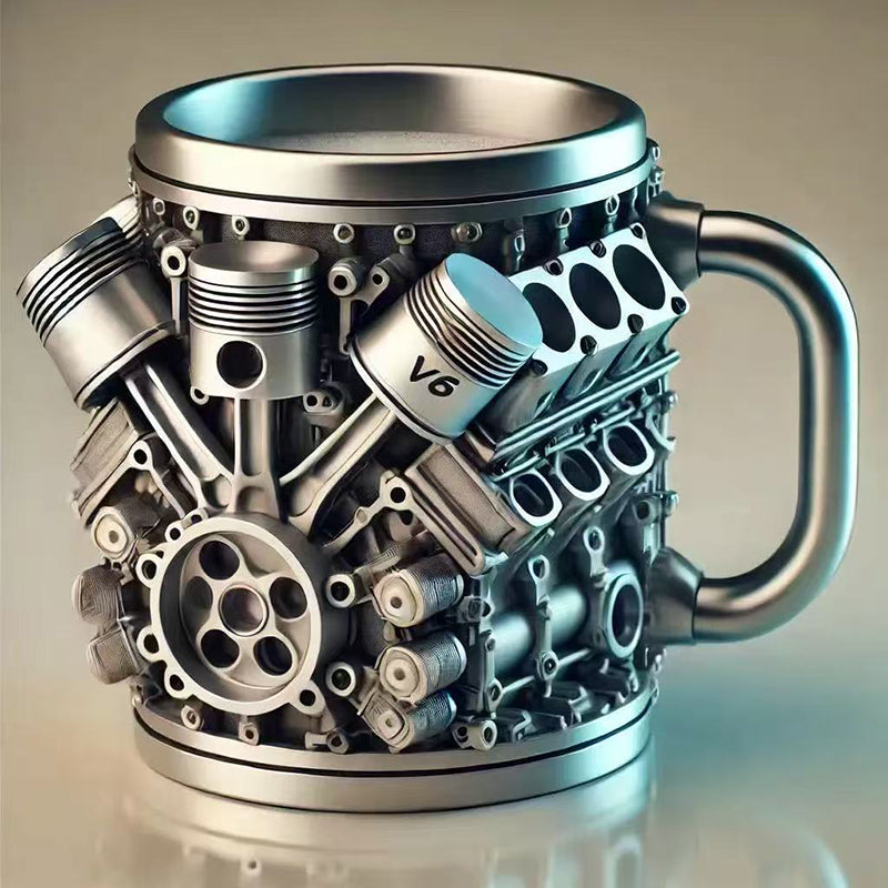 V8 Engine Stainless Steel Cup